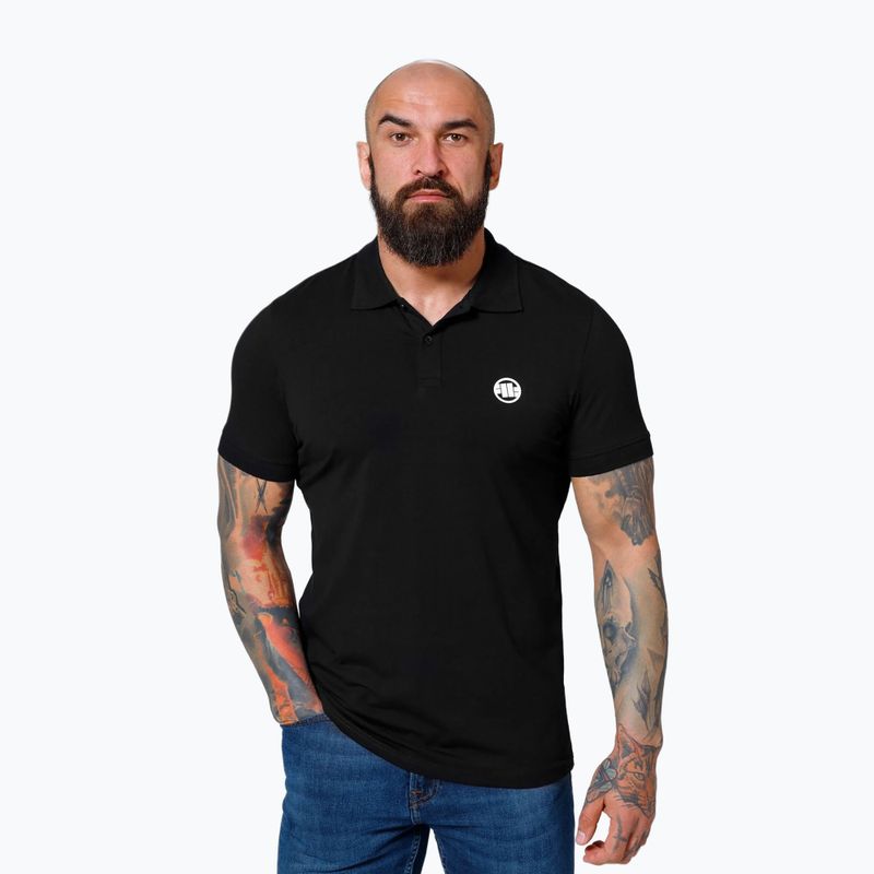 Men's Pitbull Polo Jersey Small Logo black 2