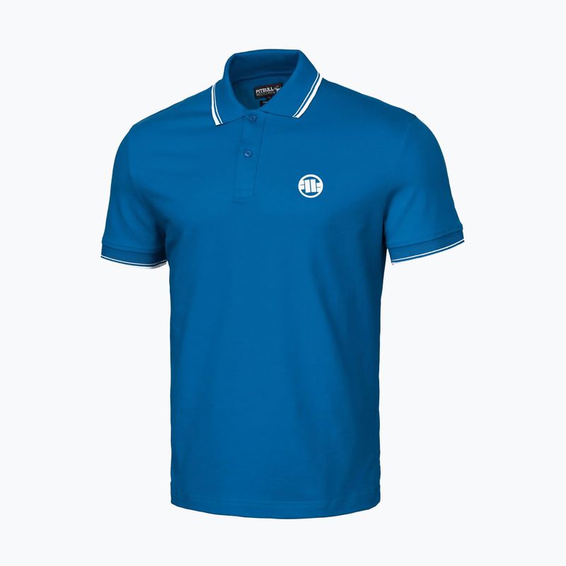 Men's polo shirt Pitbull Polo Pique Stripes Regular royal blue 4