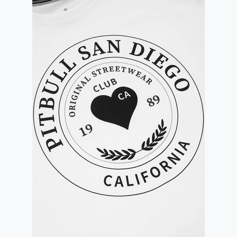 Pitbull West Coast Heartie Oversize white men's t-shirt 4