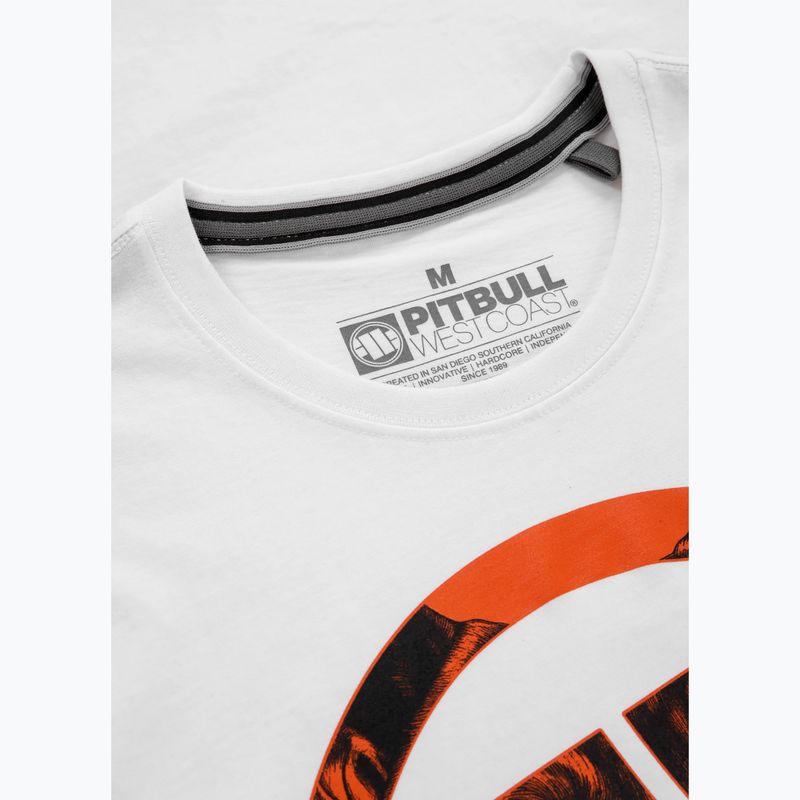 Pitbull West Coast Orange Dog 24 white men's t-shirt 7