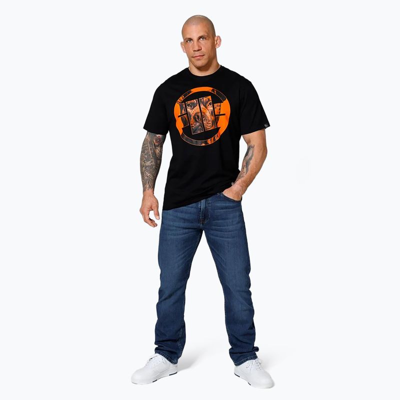 Pitbull West Coast Orange Dog 24 black men's t-shirt 2