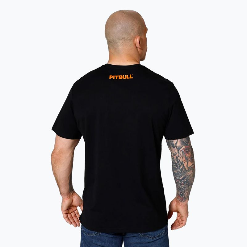 Pitbull West Coast Orange Dog 24 black men's t-shirt 3
