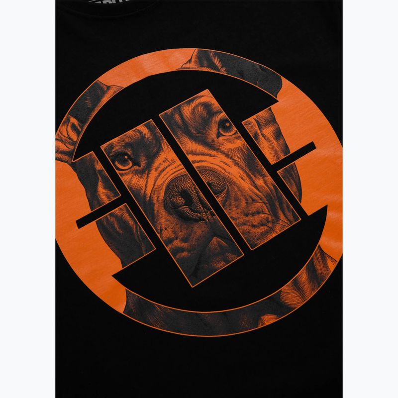 Pitbull West Coast Orange Dog 24 black men's t-shirt 6
