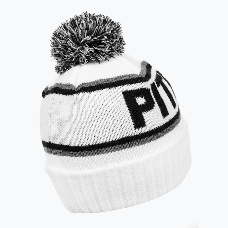 Men's Pitbull Beanie Fleming II winter cap white/black 2