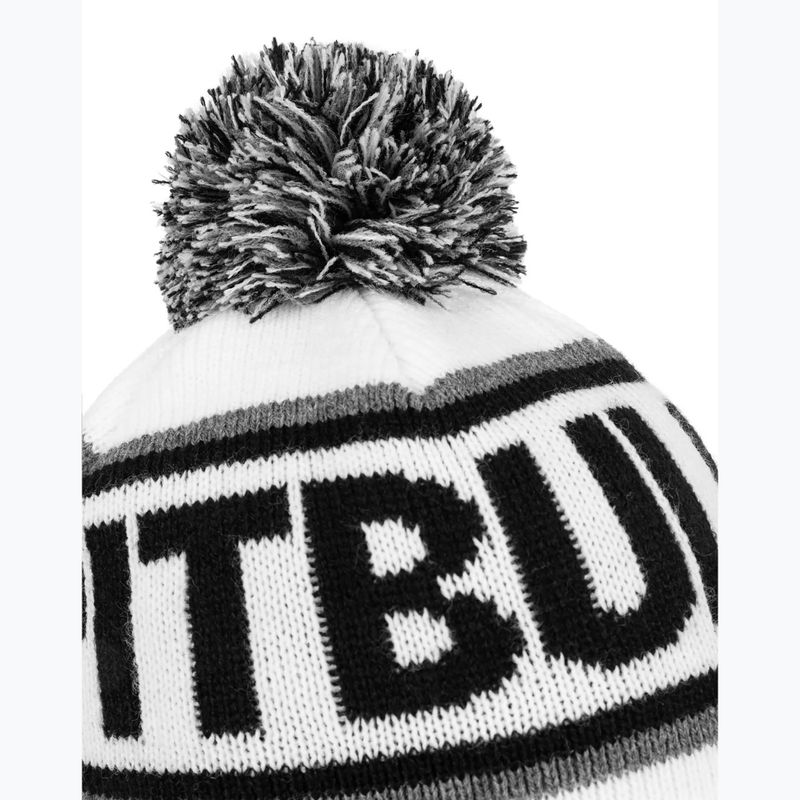 Men's Pitbull Beanie Fleming II winter cap white/black 3