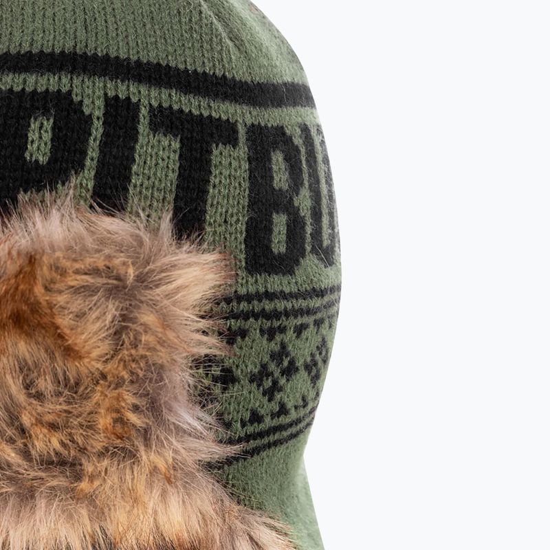 Men's Pitbull Beanie Mission Bay olive winter beanie 3