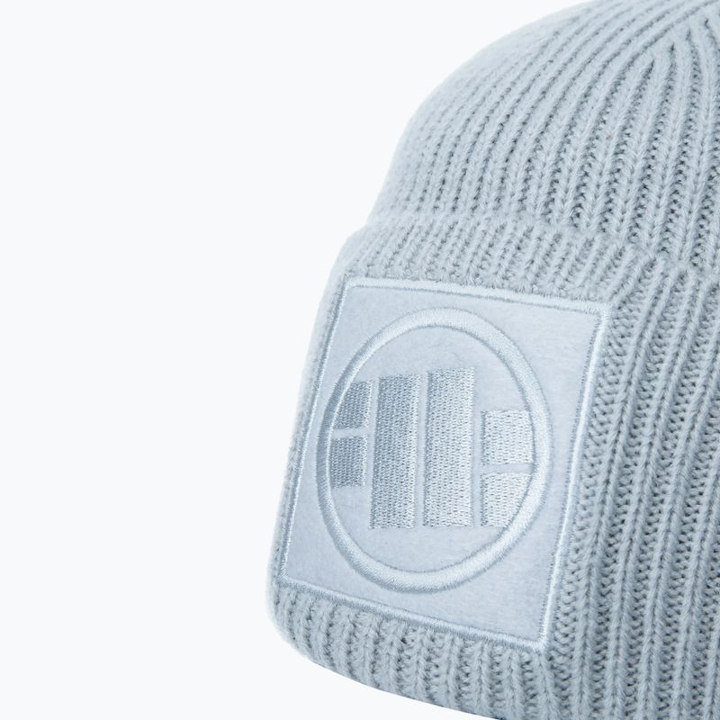 Men's winter beanie Pitbull Beanie Logo Single Layer Cuff baby blue 3