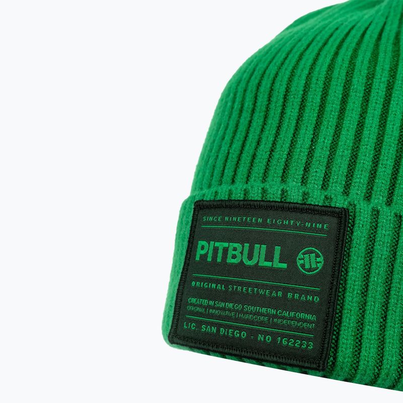 Men's winter beanie Pitbull Beanie Dock green 3