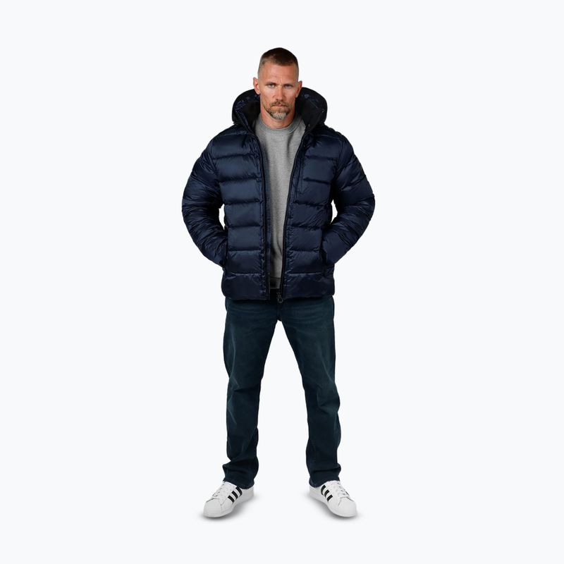 Men's Pitbull Barles Ribstop Padded Hooded winter jacket dark navy 2
