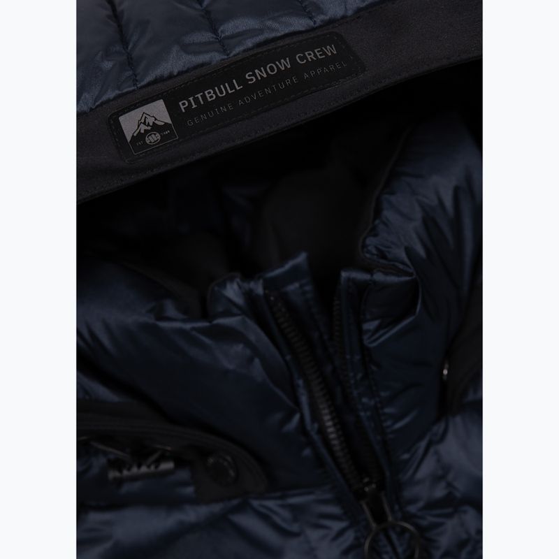 Men's Pitbull Barles Ribstop Padded Hooded winter jacket dark navy 5