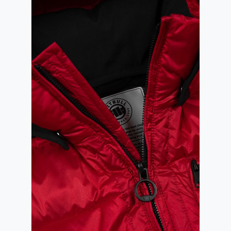 Men's Pitbull Barles Ribstop Padded Hooded winter jacket red 3