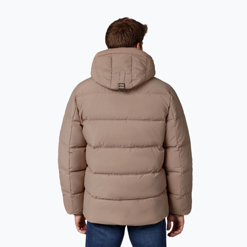 Men's Pitbull Duncan Quilted Hooded dark sand winter jacket 3