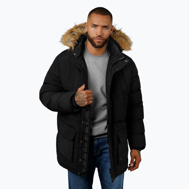 Men's Pitbull Forest Hooded Parka black