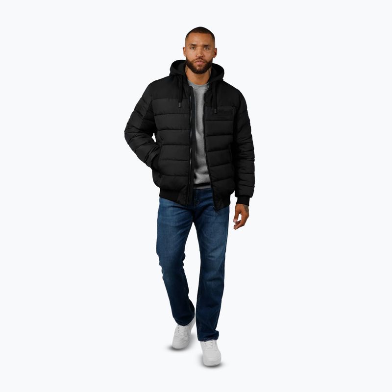 Men's Pitbull Hidden Quilted Hooded jacket black/black 2