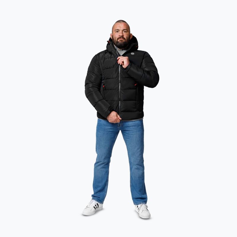 Pitbull West Coast men's winter jacket Airway 5 Padded Hooded black 3