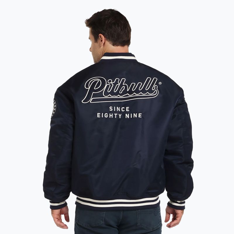 Pitbull West Coast men's Seabridge Varsity jacket dark navy 3