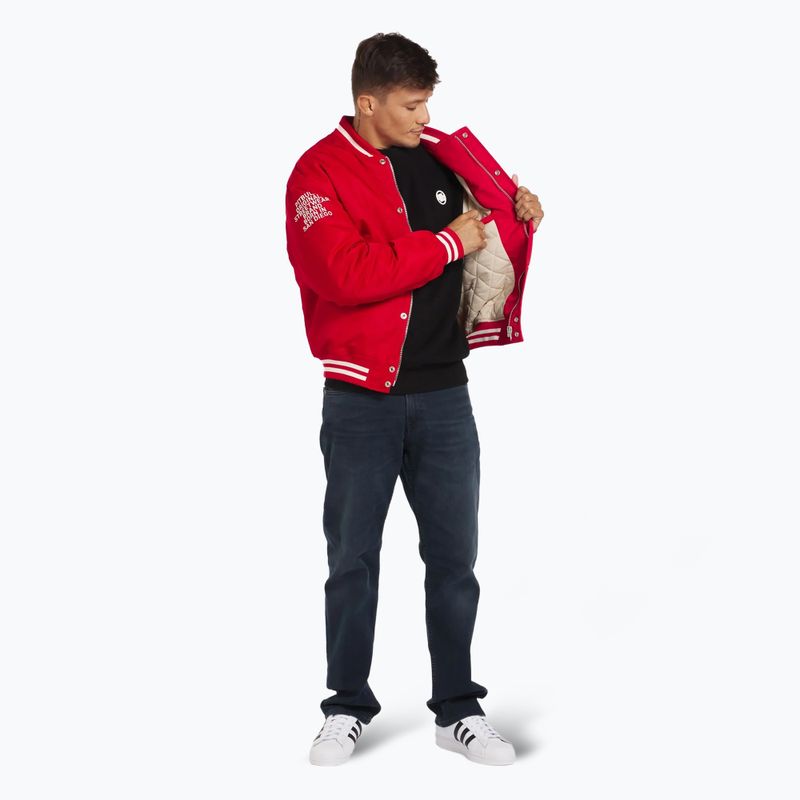 Pitbull West Coast men's Seabridge Varsity red jacket 5