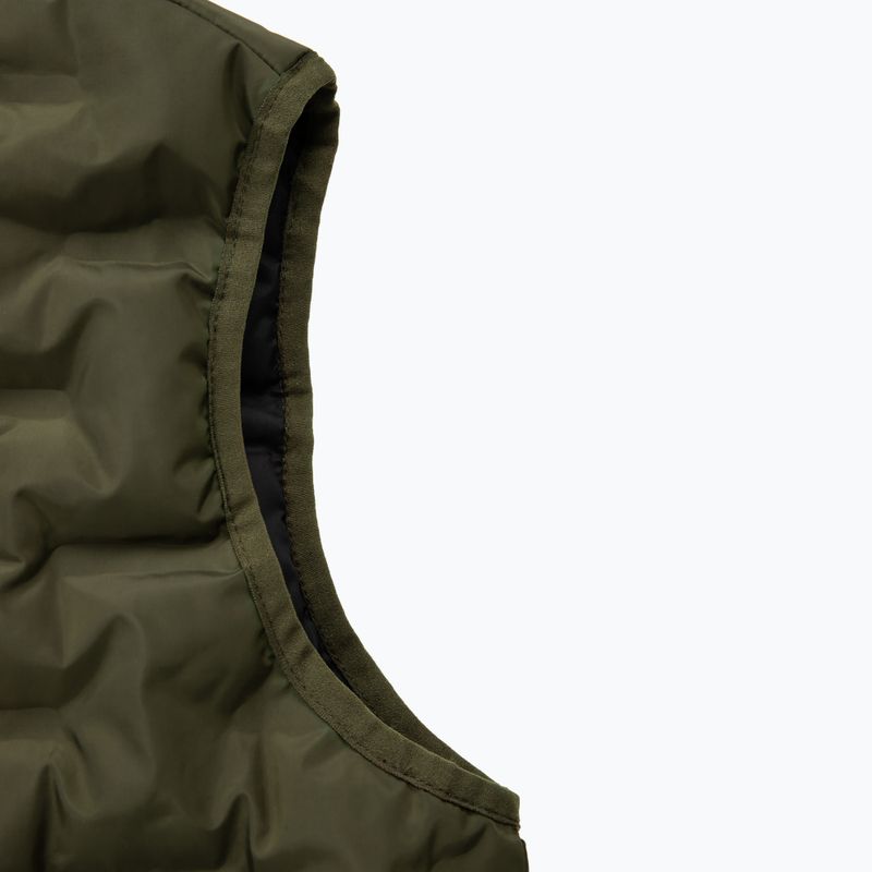 Men's Pitbull Carver Quilted Hooded sleeveless olive 9