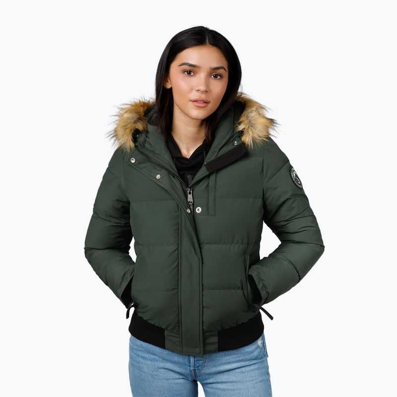 Pitbull Azalea Quilted Hooded olive women's winter jacket 4