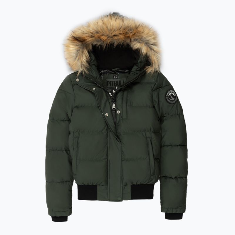 Pitbull Azalea Quilted Hooded olive women's winter jacket 5