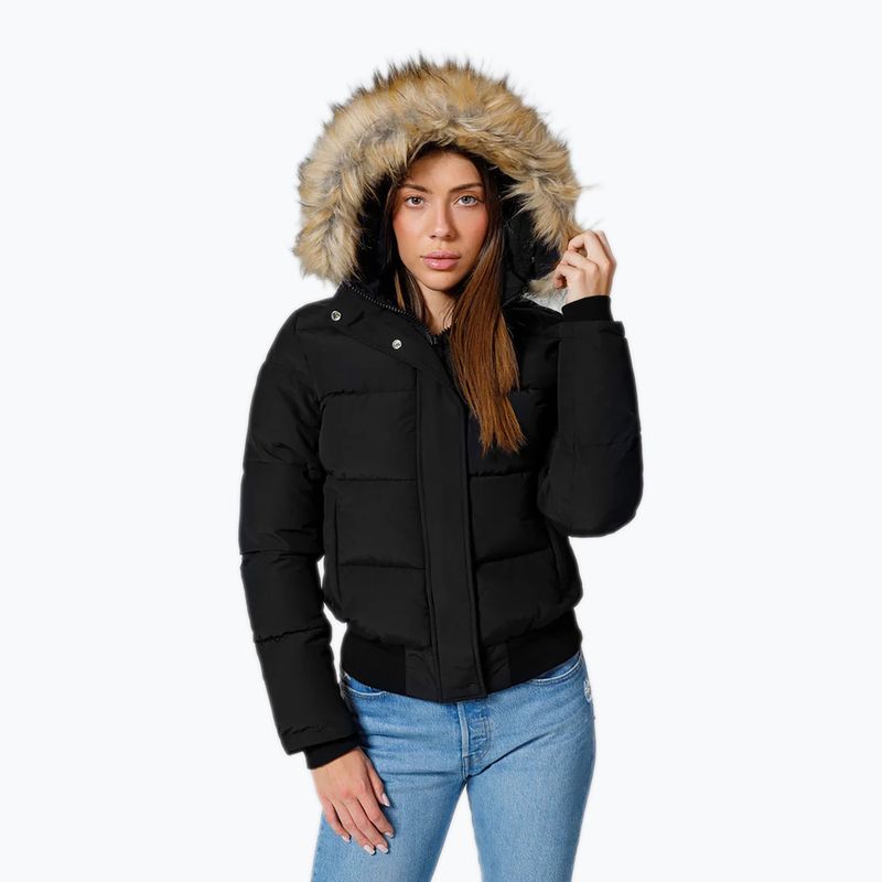 Women's winter jacket Pitbull Azalea Quilted Hooded black 4