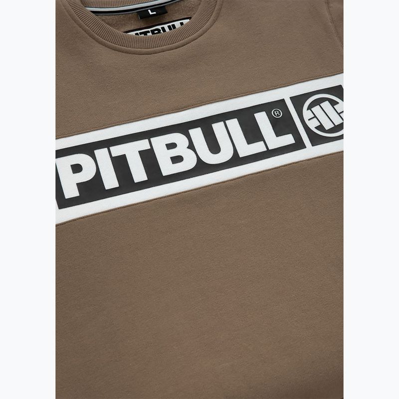 Men's Pitbull Sherwood Crewneck sweatshirt brown 8