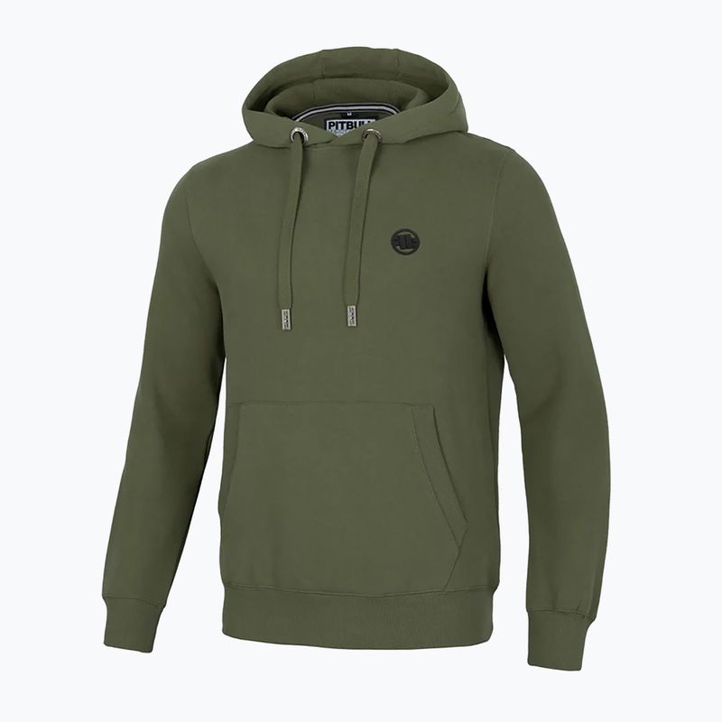 Men's Pitbull Small Logo Hooded sweatshirt dark olive 5