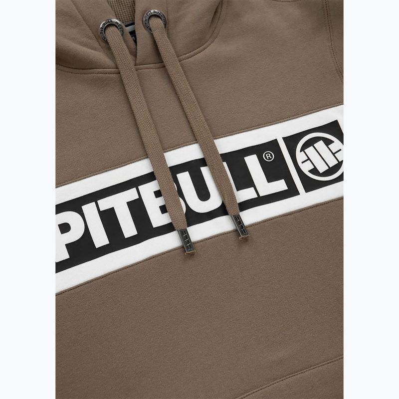 Men's Pitbull Sherwood Hooded sweatshirt brown 8