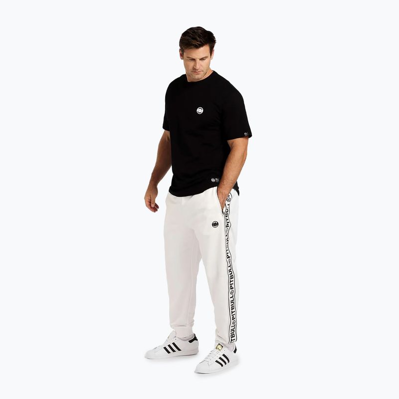 Men's Pitbull Trackpants Tape Logo Terry Group off white 2