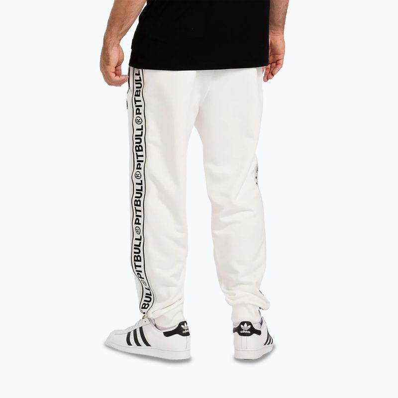 Men's Pitbull Trackpants Tape Logo Terry Group off white 3