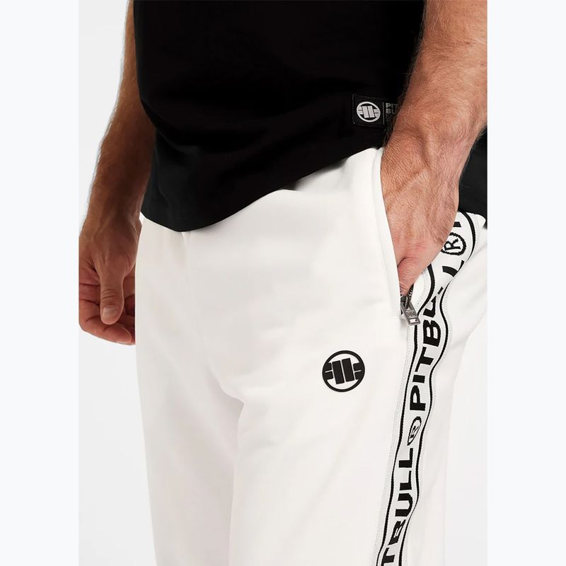 Men's Pitbull Trackpants Tape Logo Terry Group off white 4