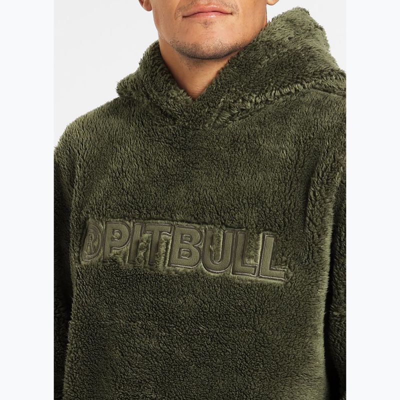 Men's sweatshirt Pitbull Aragon Hooded olive 5