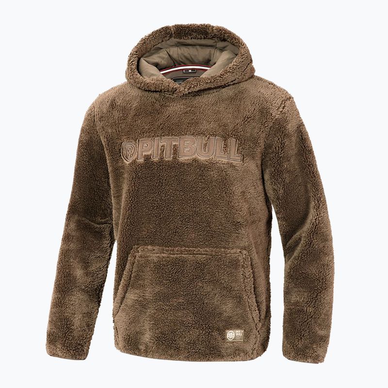 Men's sweatshirt Pitbull Aragon Hooded coyote brown 7