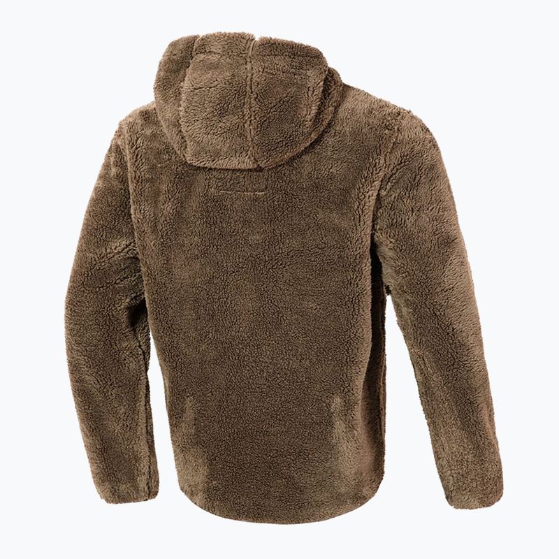 Men's sweatshirt Pitbull Aragon Hooded coyote brown 8