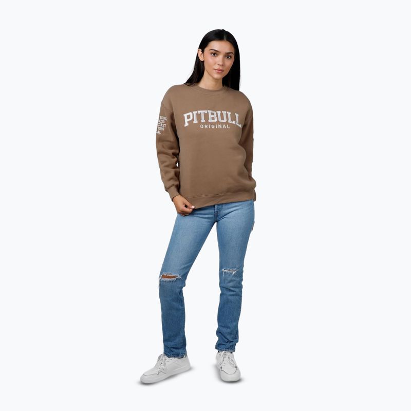 Women's Pitbull Tyrian Crewneck sweatshirt coyote brown 2