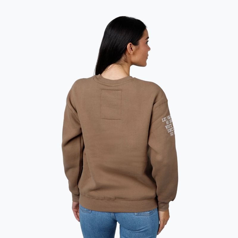 Women's Pitbull Tyrian Crewneck sweatshirt coyote brown 3