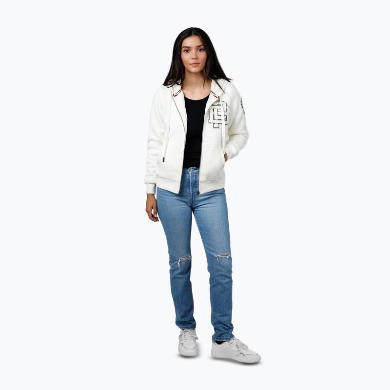 Women's sweatshirt Pitbull Sherpa Ruffina Hooded Zip off white 2