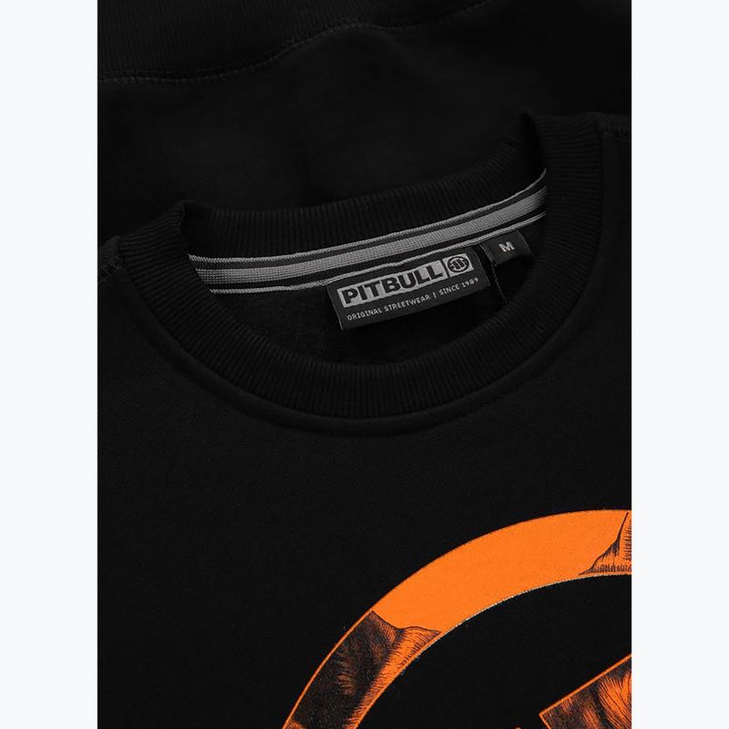 Men's Pitbull West Coast Crewneck Sweatshirt Orange Dog 24 black 3