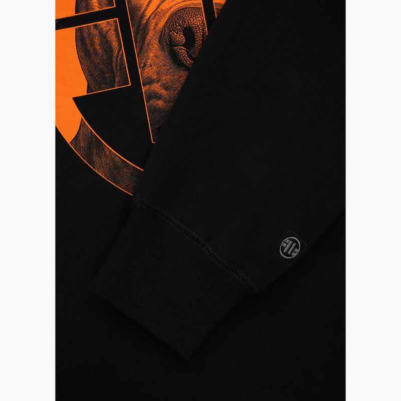Men's Pitbull West Coast Crewneck Sweatshirt Orange Dog 24 black 6