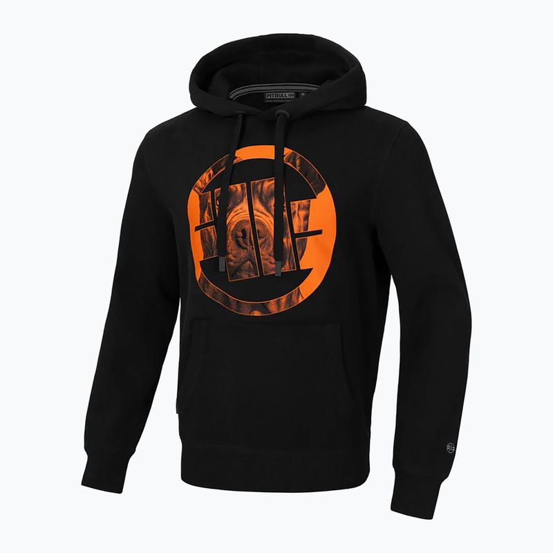 Men's Pitbull West Coast Hooded Orange Dog 24 black sweatshirt