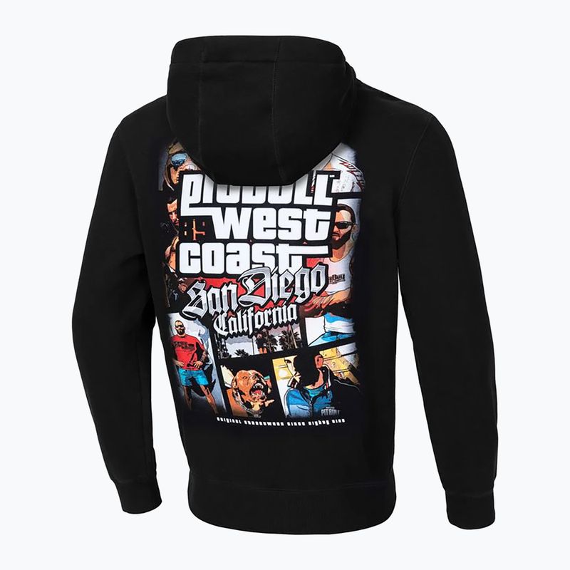 Men's Pitbull West Coast Hooded Most Wanted sweatshirt black 2