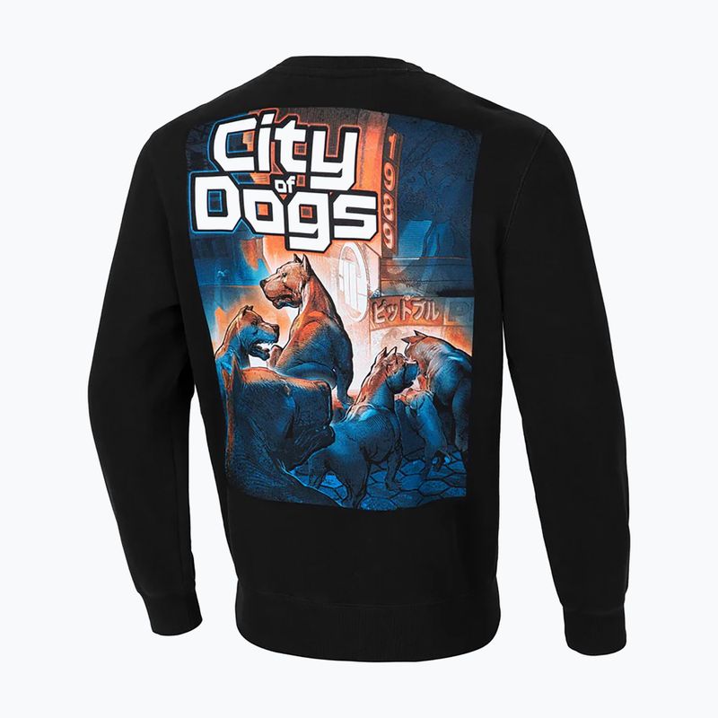 Men's Pitbull West Coast Crewneck City Of Dogs sweatshirt black 2