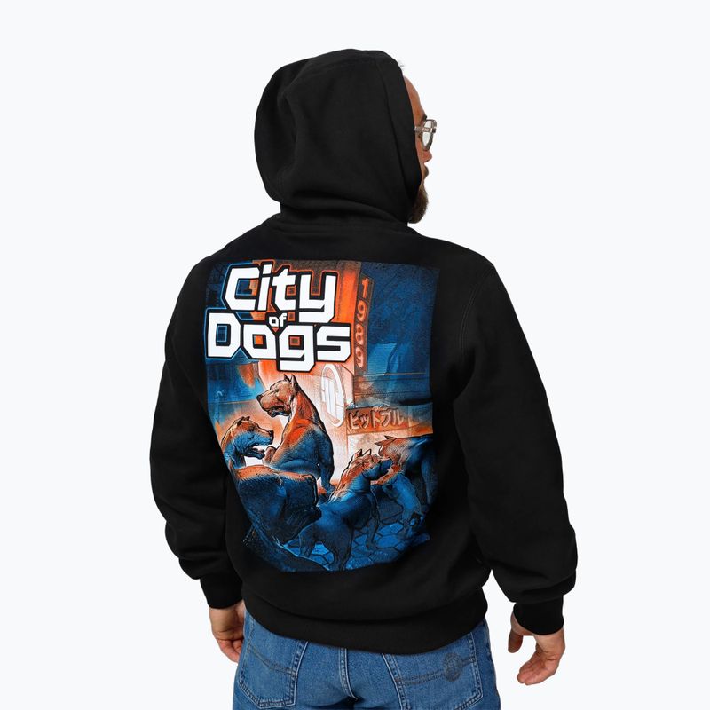 Men's Pitbull Hooded City Of Dogs sweatshirt black 3