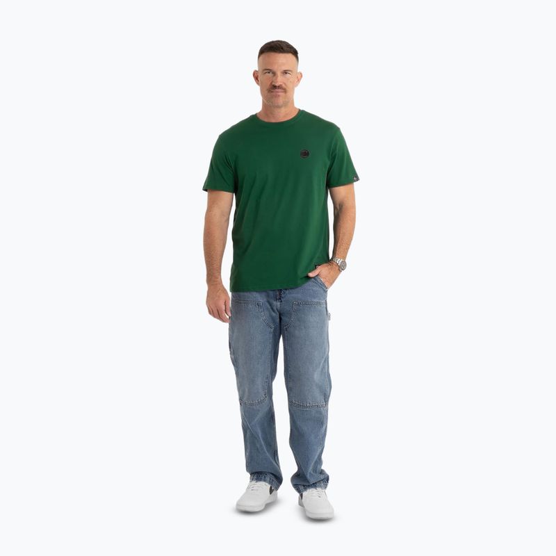 Men's T-shirt Pitbull Small Logo leaf green 2