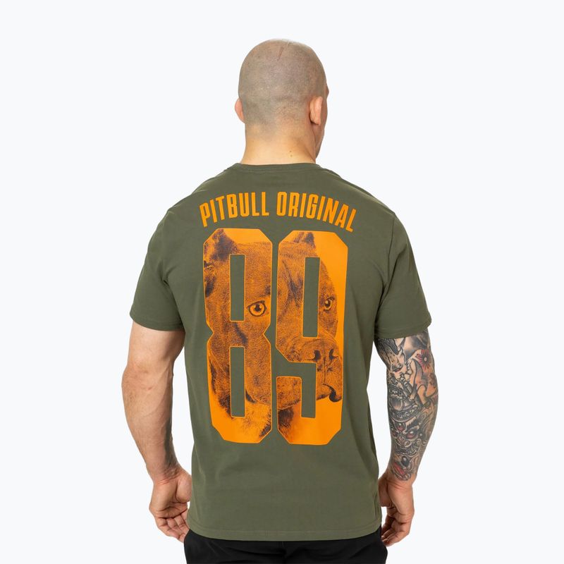 Pitbull Eighty Nine Dog men's t-shirt dark olive 3