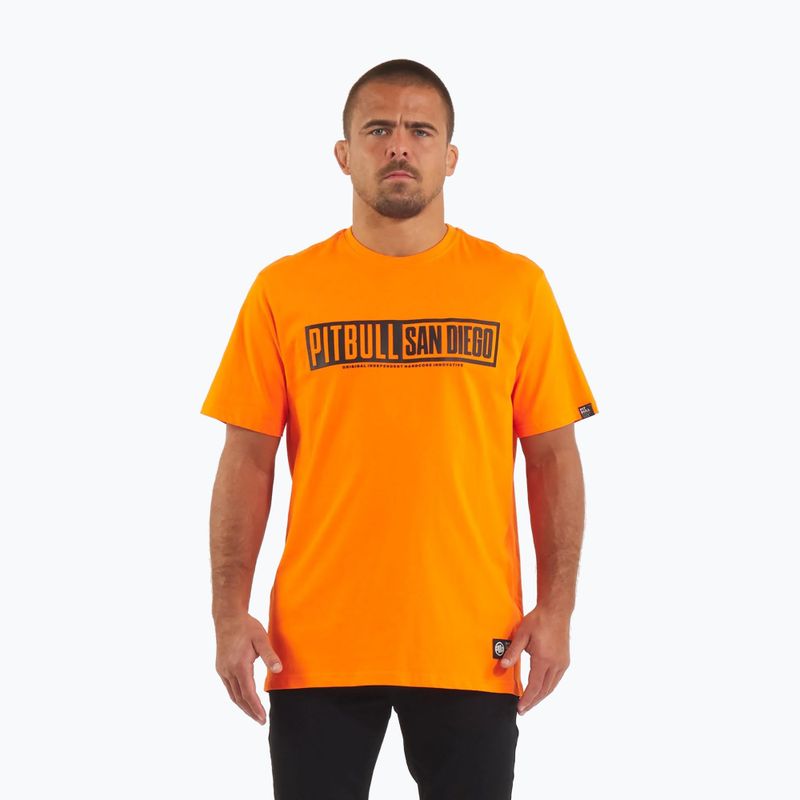 Pitbull Eighty Nine Dog men's t-shirt orange