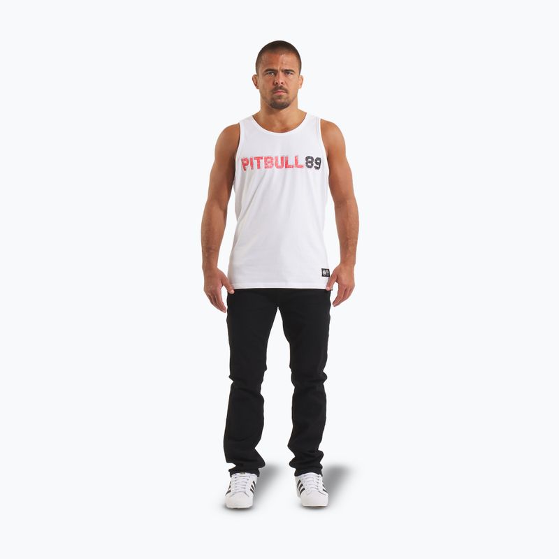Pitbull Dog 89 men's tank top white 2