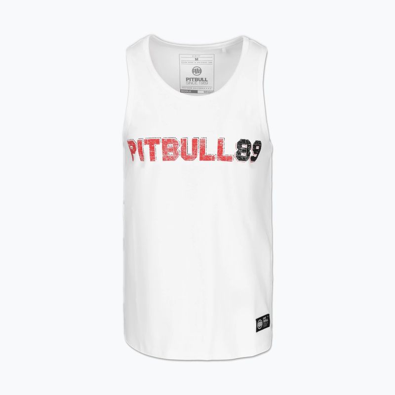 Pitbull Dog 89 men's tank top white 7
