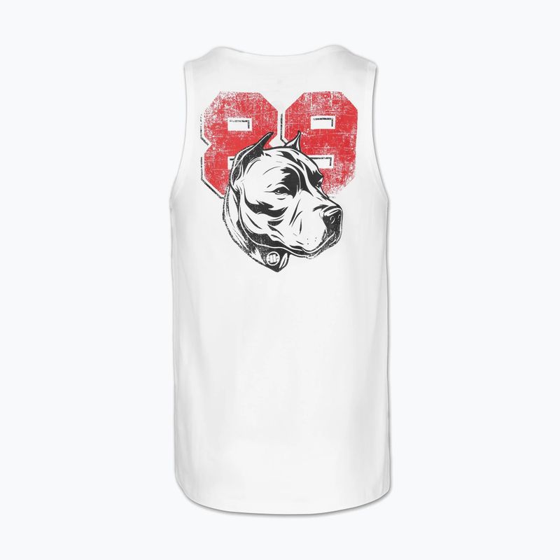 Pitbull Dog 89 men's tank top white 8
