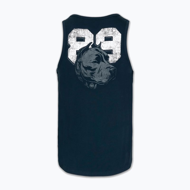 Pitbull Dog 89 dark navy men's tank top 5